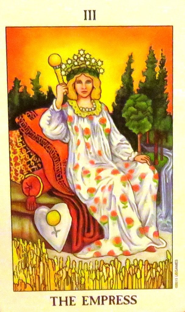 The Empress is a highly sensory person who appreciates the beauty of the simple things in life. She calls on you to create beauty and connect with your senses. 