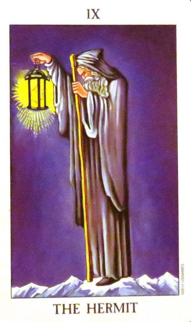 The Hermit shows you’re going on a journey of self-discovery, led only by your inner wisdom and guiding light.