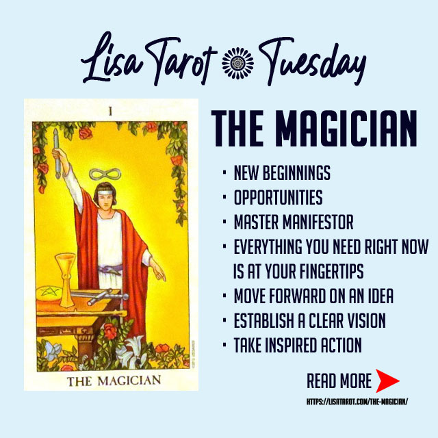 The Magician’s personality is masterful, resourceful, and strategic. When you want to make things happen, turn to the Magician. 